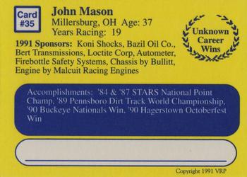 1991 Volunteer Racing Dirt Trax #35 John Mason's Car Back