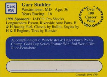 1991 Volunteer Racing Dirt Trax #56 Gary Stuhler Back