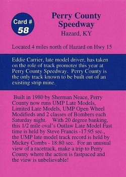 1992 Volunteer Racing Dirt Trax #58 Perry County Speedway Back