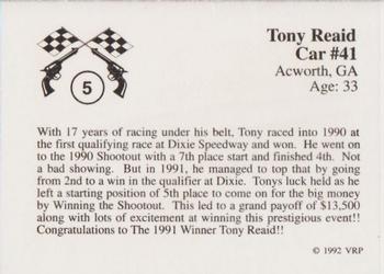 1991 Volunteer Racing Hav-A-Tampa #5 Tony Reaid Back
