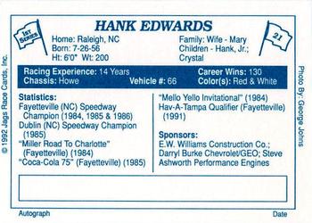 1992 JAGS #21 Hank Edwards Back