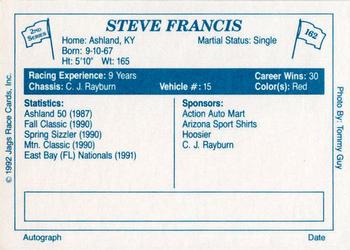 1992 JAGS #162 Steve Francis Back