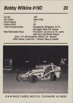1991 K & W Dirt Track #20 Bobby Wilkins Back