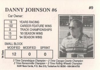 1995 K&W Dirt Track #9 Danny Johnson Back