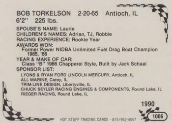 1990 Hot Stuff #1006 Bob Torkelson Back