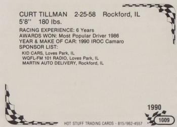 1990 Hot Stuff #1009 Curt Tillman Back
