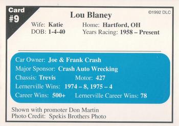 1992 Donny's Lernerville Speedway Part 1 #9 Lou Blaney Back