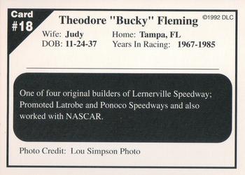 1992 Donny's Lernerville Speedway Part 2 #18 Bucky Fleming Back