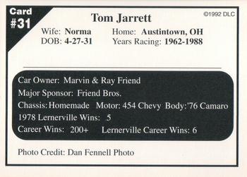 1992 Donny's Lernerville Speedway Part 2 #31 Tom Jarrett Back