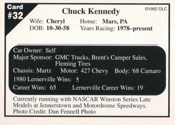 1992 Donny's Lernerville Speedway Part 2 #32 Chuck Kennedy Back
