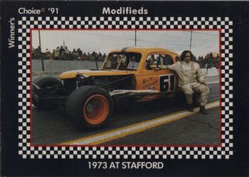 1991 Winner's Choice Modifieds  #93 Richie Evans w/Car/1973 at Stafford Front