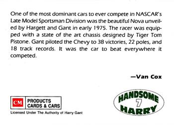 1991 CM Products Handsome Harry #7 Harry Gant's car Back