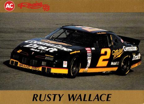 1993 AC Racing Foldouts #NNO Rusty Wallace Front