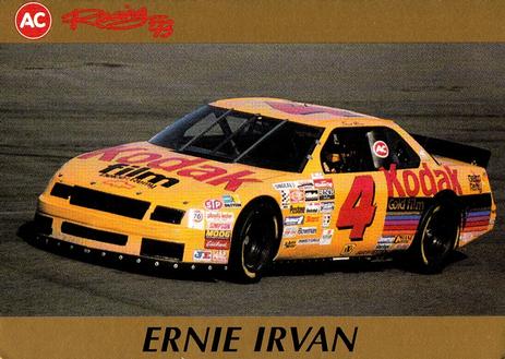 1993 AC Racing Foldouts #NNO Ernie Irvan Front