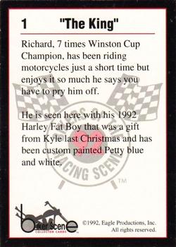 1992 Eagle Productions Bikers of the Racing Scene #1 Richard Petty Back