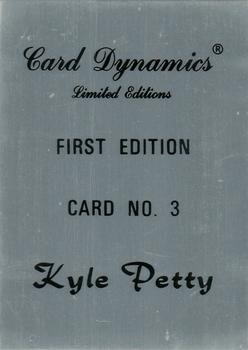 1992 Card Dynamics Kyle Petty #3 Kyle Petty Back