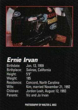 1994 Ernie Irvan Fan Club #NNO Ernie Irvan Back