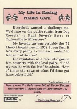 1992 Redline Racing My Life in Racing Harry Gant #7 Winner of '84 Delaware 500 Back