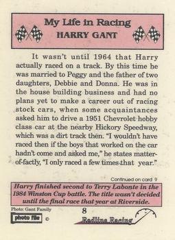 1992 Redline Racing My Life in Racing Harry Gant #8 Winston Cup Awards Banquet Back