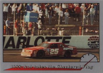 1992 Redline Racing My Life in Racing Rob Moroso #12 1988-Rob takes the Checkered Flag Front