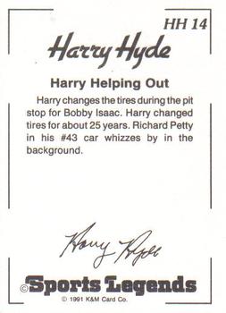 1991 K & M Sports Legends Harry Hyde #HH14 Harry Hyde Back