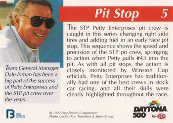 1992 STP Daytona 500 #5 Richard Petty in Pits Back