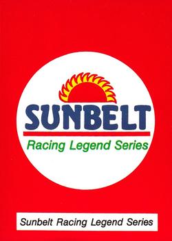 1991 Sunbelt Racing Legends #10 Checklist Front