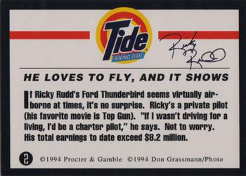 1994 Tide Ricky Rudd #2 Ricky Rudd's Car Back