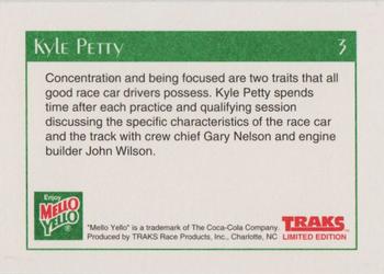 1991 Traks Mello Yello Kyle Petty #3 Kyle Petty Back