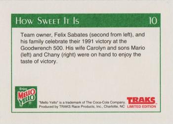 1991 Traks Mello Yello Kyle Petty #10 How Sweet It Is Back