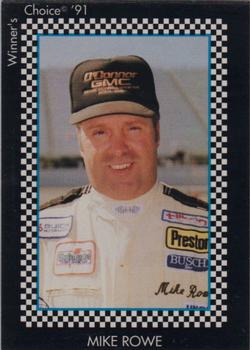 1991 Winner's Choice New England #4 Mike Rowe Front