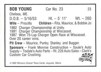 1992 Winner's Choice Mainiac #23 Bob Young Back