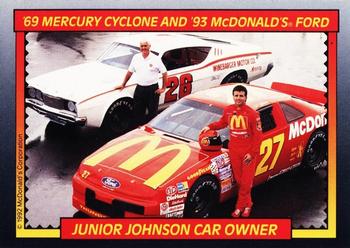 1992 Maxx McDonald's Racing Team Debut #NNO Hut Stricklin / Junior Johnson Front