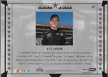 2013 Press Pass Total Memorabilia #47 Kyle Larson Back