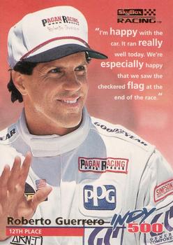 1996 SkyBox Indy 500 #66 Roberto Guerrero Front