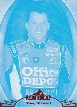 2012 Press Pass Ignite - Color Proof Cyan #33 Tony Stewart Front