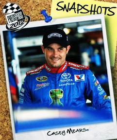 2012 Press Pass - Snapshots #SS 26 Casey Mears Front