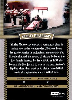 2012 Press Pass Legends - Green #27 Shirley Muldowney Back