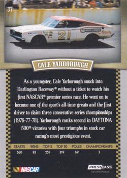 2012 Press Pass Legends - Red #37 Cale Yarborough Back