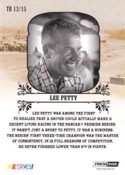 2012 Press Pass Legends - Trailblazers Holofoil #TB 13 Lee Petty Back