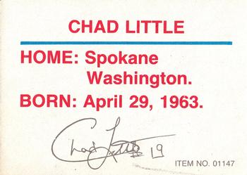 1989-92 Racing Champions Stock Car #01147 Chad Little Back