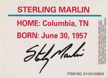 1996 Racing Champions Stock Car #01153-03829 Sterling Marlin Back