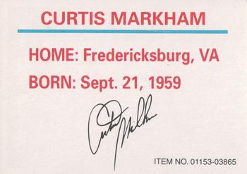 1996 Racing Champions Stock Car #01153-03865 Curtis Markham Back