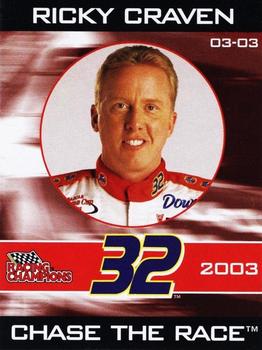 2003 Racing Champions #03-03 Ricky Craven Front