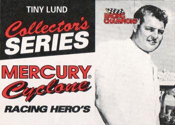 1992 Racing Champions Racing Hero's #02588 Tiny Lund Front