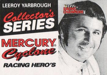 1992 Racing Champions Racing Hero's #02598 LeeRoy Yarbrough Front