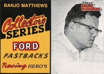 1992 Racing Champions Racing Hero's #01675 Banjo Mathews Front