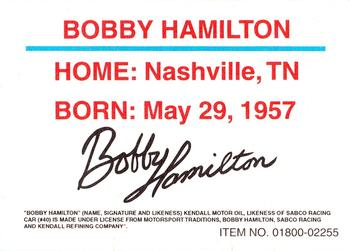 1994 Racing Champions Premier #01800-02255 Bobby Hamilton Back