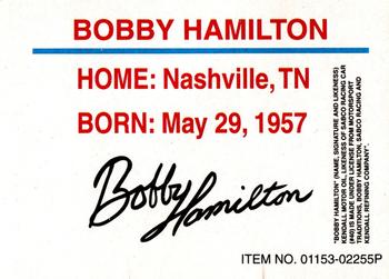 1995 Racing Champions Preview #01153-02255P Bobby Hamilton Back