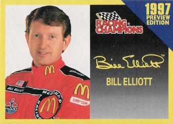 1997 Racing Champions Preview #01153-03946P Bill Elliott Front